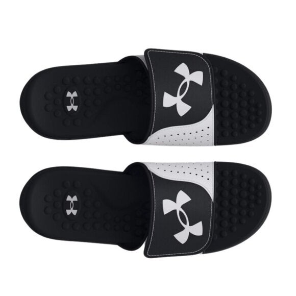 Men's Under Armour Black/Grey Ignite Pro Slides 3026023-003