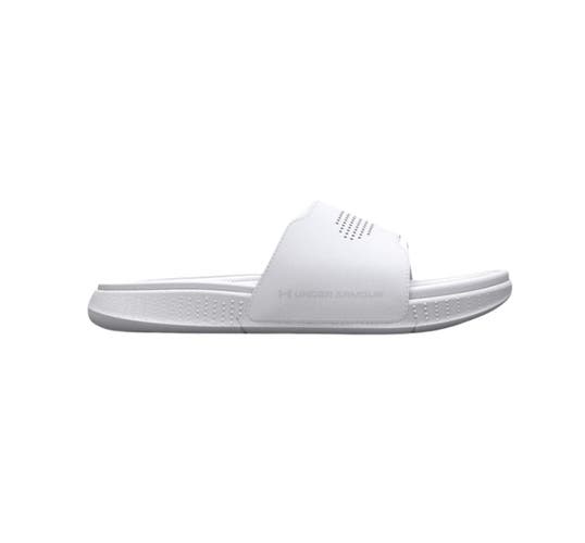 Unisex Under Armour White Ansa Elevate Slides 3025044-100