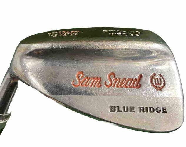 Wilson Sam Snead Blue Ridge Pitching Wedge Stiff Steel 35" Vintage Grip Men's LH