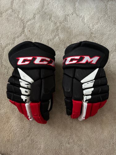 Used CCM Jetspeed FT4 Pro Gloves 15" Pro Stock