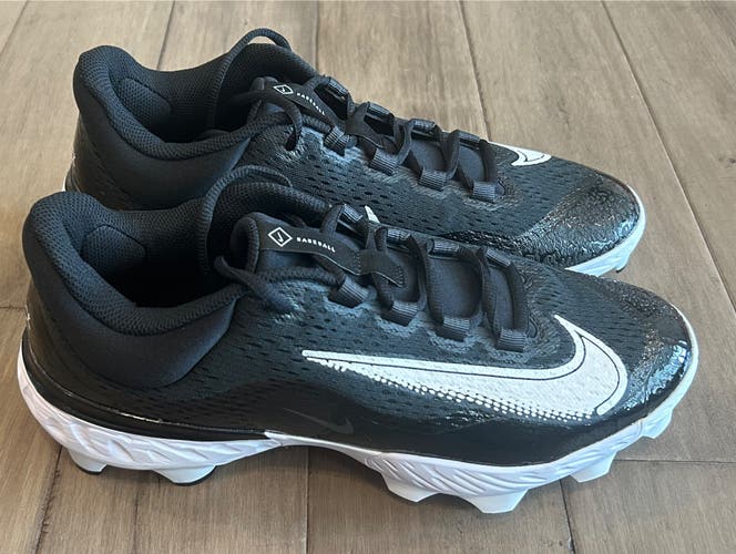Size 11.5 Men’s Nike Alpha Huarache Elite 4 MCS Baseball Cleats Black
