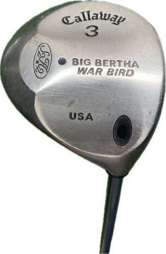 Callaway Big Bertha War Bird 3 Wood RCH 90 Regular Flex Graphite Shaft RH 43”L
