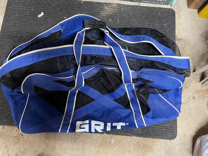 Used GRIT Blue Hockey Player Bag