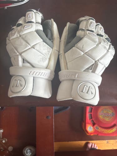 Used Warrior Nemesis Pro Lacrosse Gloves Large
