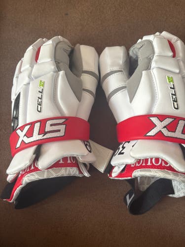 New Goalie STX Cell vi Lacrosse Gloves Large