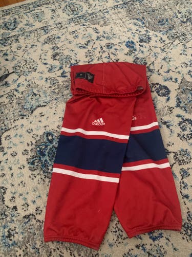 Red Used Senior Medium Adidas Socks