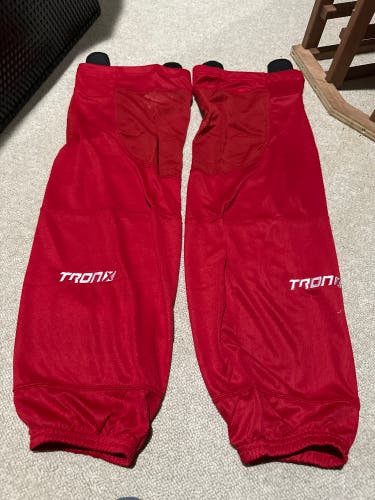 Red New Senior Tron Pro Stock Practice Socks