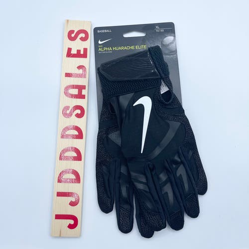 Nike Alpha Huarache Elite Baseball Batting Gloves Black CV0720-091 Men’s Sz XL  New