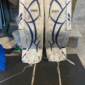 Used 35" Reebok Revoke Pro Zone Goalie Leg Pads (full set to)Pro Stock