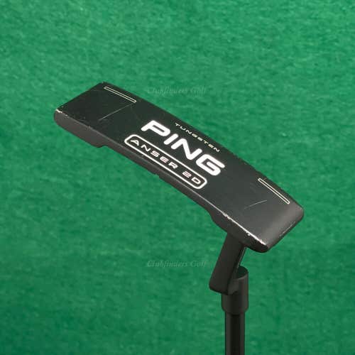 Ping 2023 Anser 2D Black Dot 34" L-Neck Blade Putter Golf Club W/ HC