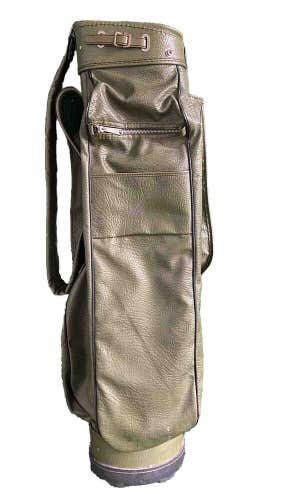 A-Jay Richard Milton Vintage Golf Bag Single Strap 3-Way Zippers Work Rain Cover