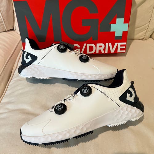 G/Fore G/Drive Perforated Golf Shoes Twilight White Navy Blue G4ma23ef32 Size 13