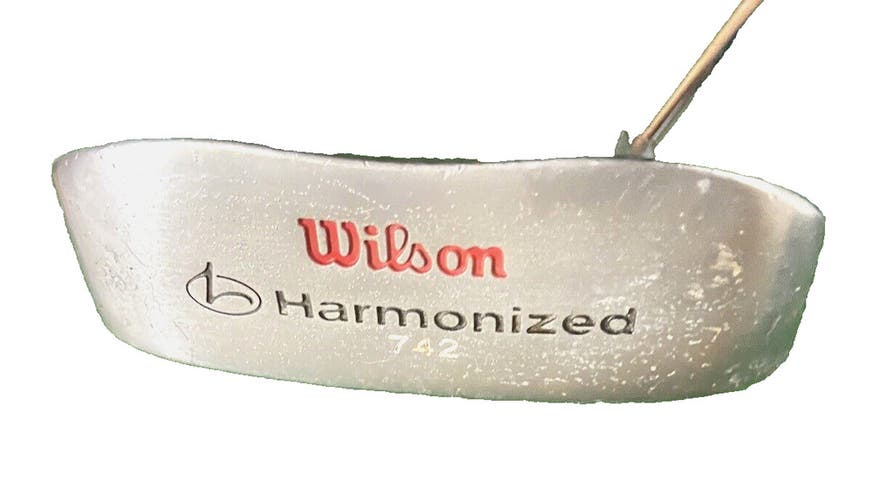 Wilson Harmonized 742 L Putter Left-Handed Steel 34" Good Condition New Grip LH