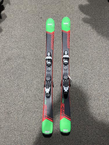 Used 2017 Unisex Rossignol Smash 7 Pro 128 cm Skis With Kidx Look Bindings