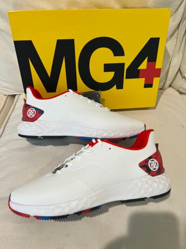 G/Fore Men's MG4+ T.P.U. Camo Golf Shoes - G4MA23EF27 Poppy Red White Mens 12.5