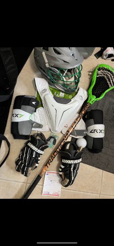 Lacrosse equipment! Meets NOCSAE standards