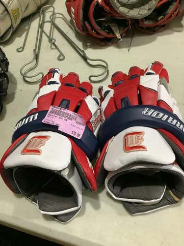 Used Warrior Evo Qx 13" Men's Lacrosse Gloves