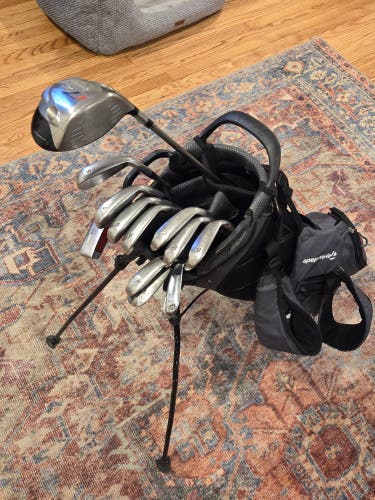 Used Men's TaylorMade Left Hand Clubs (Full Set) Stiff Flex 12 Pieces