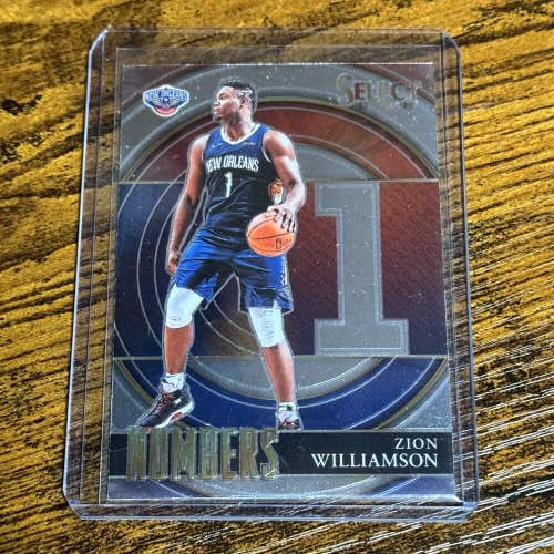 Zion Williamson New Orleans Pelicans 21-22 Panini Select NBA Numbers Insert #19