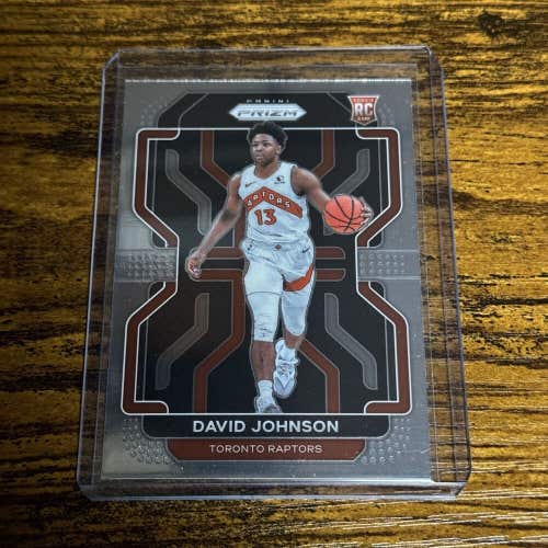 David Johnson Toronto Raptors 2021-22 NBA Basketball Prizm Base Rookie Card #278