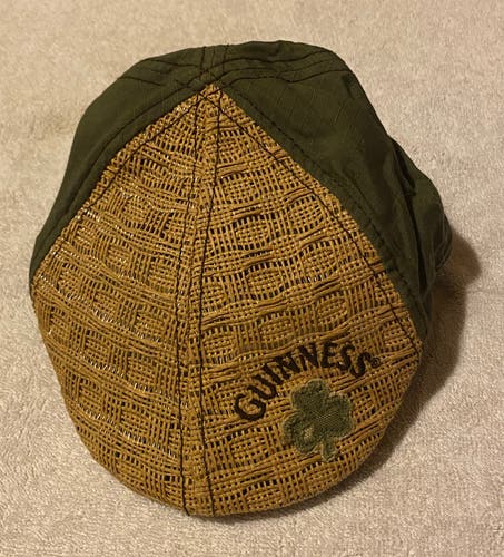Guinness Beer Newsboy Hat Marked Large/XL but fits like Small/Medium