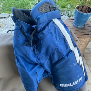 Game Used Tampa bay Lightning Bauer Supreme 2S Hockey Pants Pro Stock