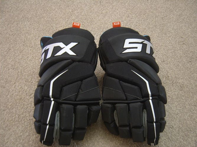 Hockey Gloves-Excellent Condition STX Surgeon RX3 Senior Hockey Gloves 15"