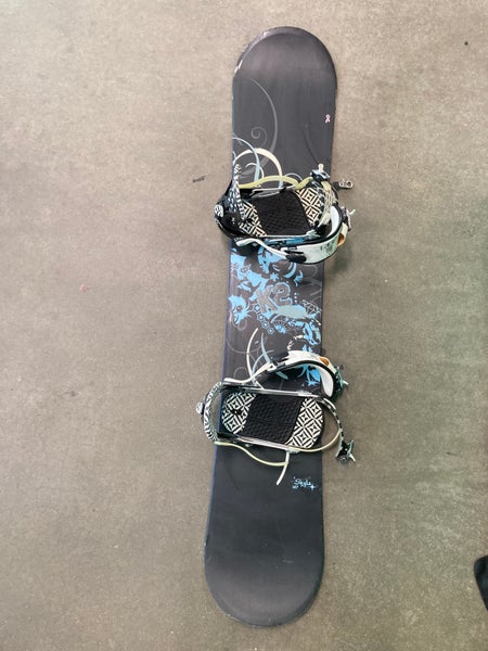 Used Women's K2 Skyla 147 Snowboard All Mountain With Ride DVA Bindings(M) True Twin
