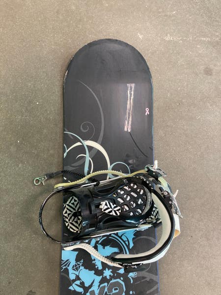 K2 SKYLLA 147 × K2 Cassette M Used Women's K2 Skyla 147 Snowboard All Mountain With Ride DVA