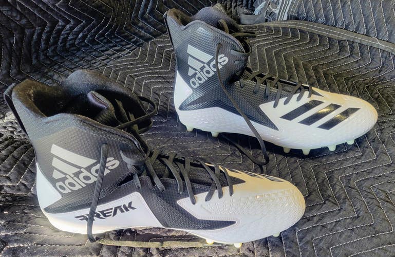 New Men's Adidas High Top Molded Cleats