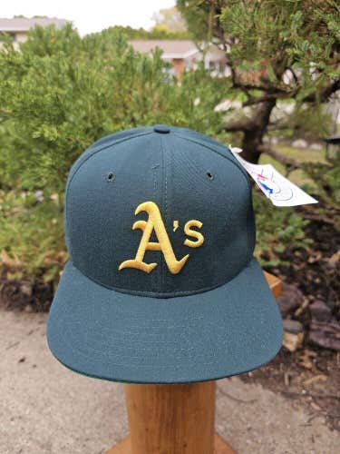 NEW Vintage Oakland A’s Athletics New Era Pro Model Wool Hat Snapback USA Made