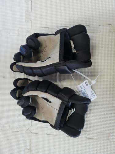 Used Warrior Black 10" Junior Lacrosse Gloves