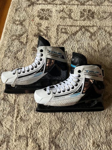 Used Senior True Regular Width 8 Custom Pro Hockey Goalie Skates
