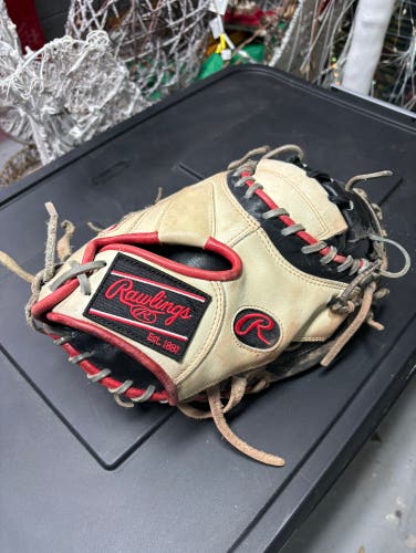 Used  Right Hand Throw 33" Heart of the hide Catcher's Glove