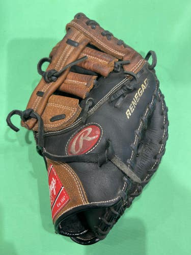 Used Rawlings Renegade Right Hand Throw First Base Baseball Glove 11.5"