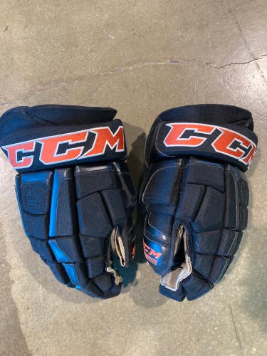 Black Used Senior CCM Pro Pro Stock Gloves