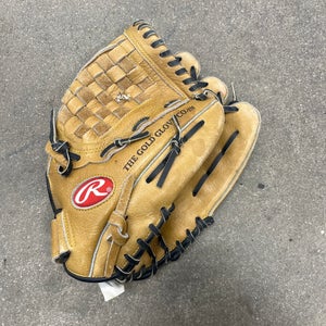 Brown Used Rawlings Player Preferred PP120 Right Hand Throw Pitcher's Baseball Glove 12"