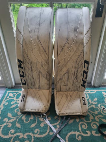 Used 35" CCM Axis Pro Goalie Leg Pads
