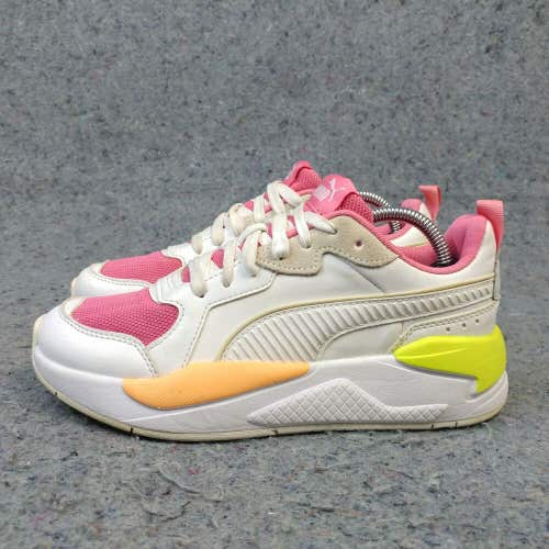 Puma X Ray Womens 6 Running Shoes Athletic Trainers White Pink 374242-03