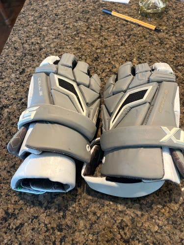 Used STX 10" Cell III Lacrosse Gloves