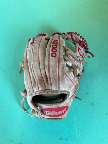 Used Wilson A2000 DP-15 PRO STOCK Right Hand Throw Infield Baseball Glove 11.5"