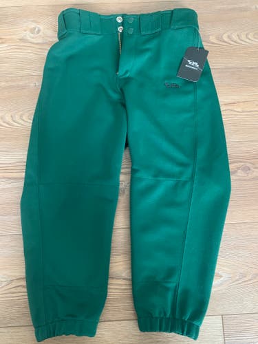 Green New Size 26 Youth Girl’s  Boombah Game Pants