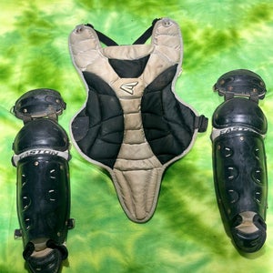 Used Youth Easton Catchers leg guards no strap (no helmet)