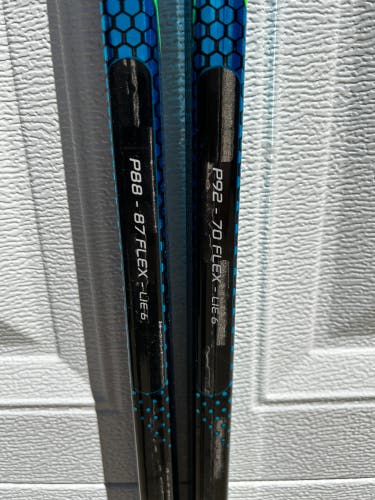 2 Pack Used Senior Bauer Left Hand P88  Nexus Geo Hockey Stick