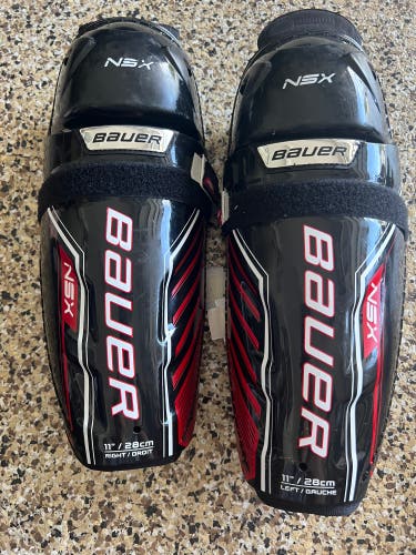 Used Junior Bauer 11" NSX Shin Pads