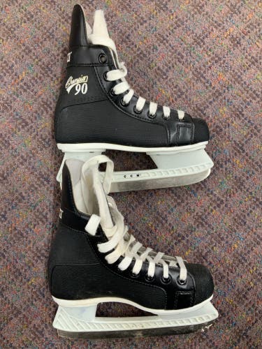 Used CCM Size 1 Champion 90 Hockey Skates