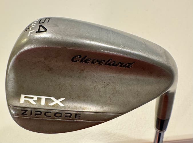 Used Cleveland RTX Zipcore Right Handed Wedge Stiff Flex 54 Degree Steel Shaft