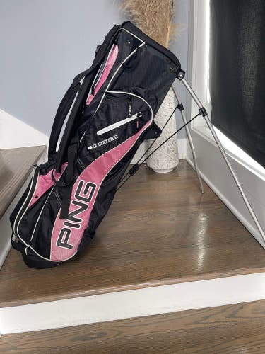 Ping Golf Pink and Black Standing golf bag