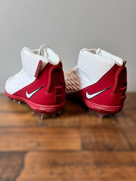 Nike Force Savage Pro 2 Ohio State PE Football Cleats Red Mens 14 BV3969-103 NEW Nike Force Savage Pro 2 PE Ohio State Football Cleats BV3969  main image 3
