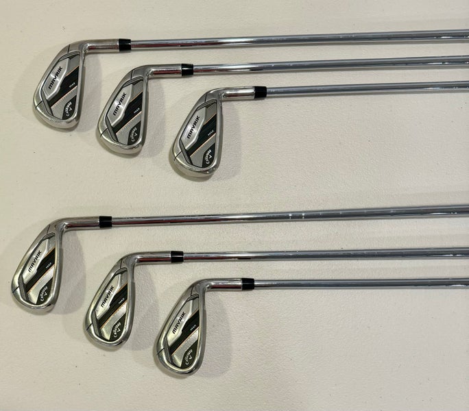 Used Callaway Mavrik Max Right Handed Iron Set Stiff Flex Steel Shaft